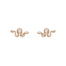 gold serpent earrings