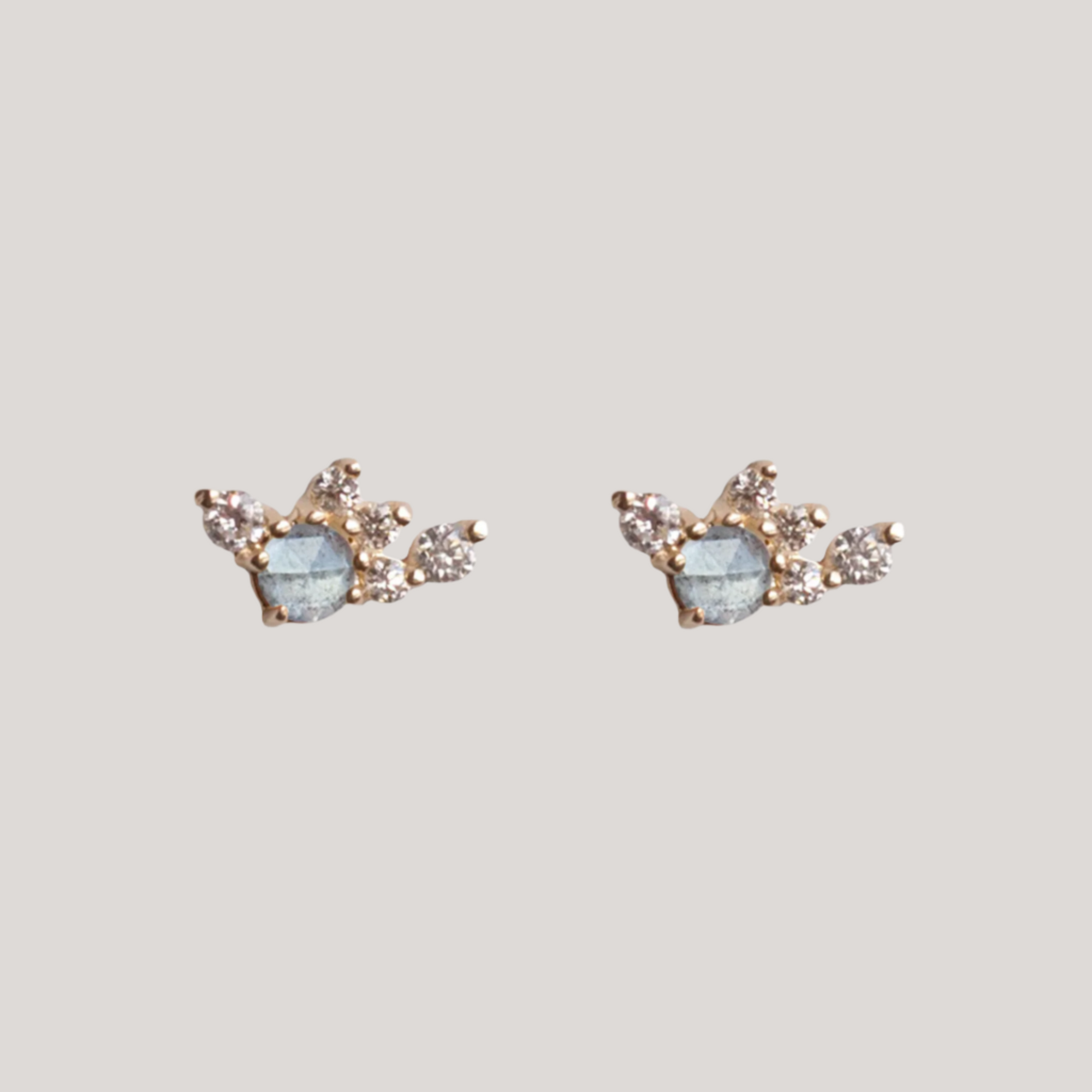 diamond cluster earrings