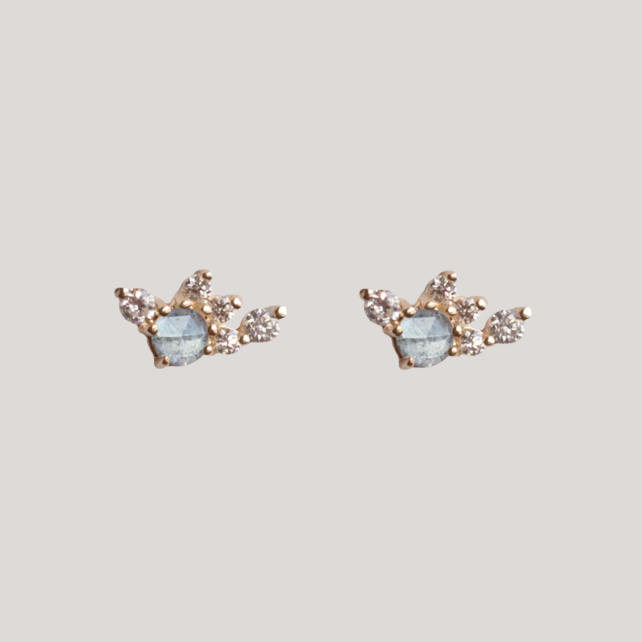 diamond cluster earrings