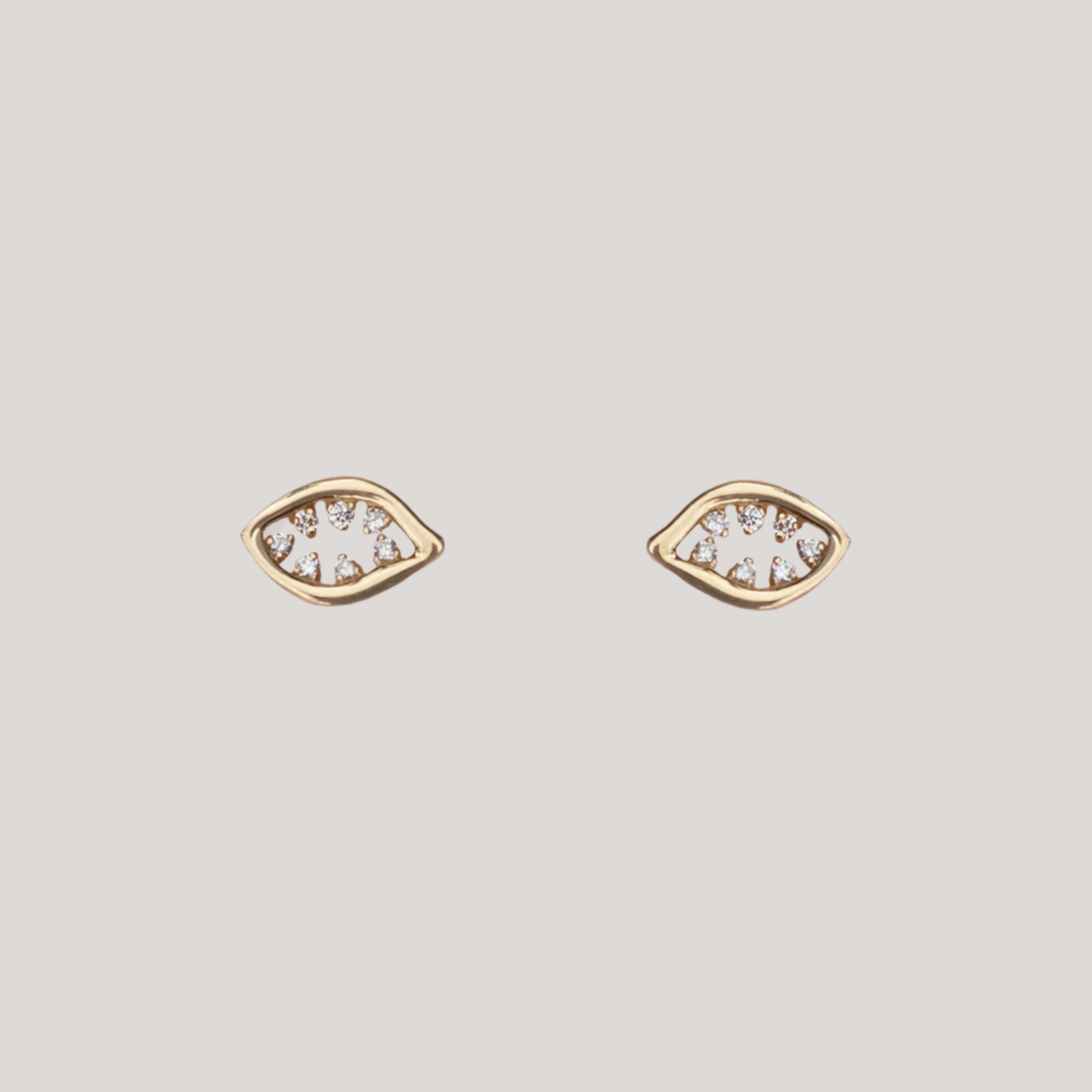 evil eye earrings gold