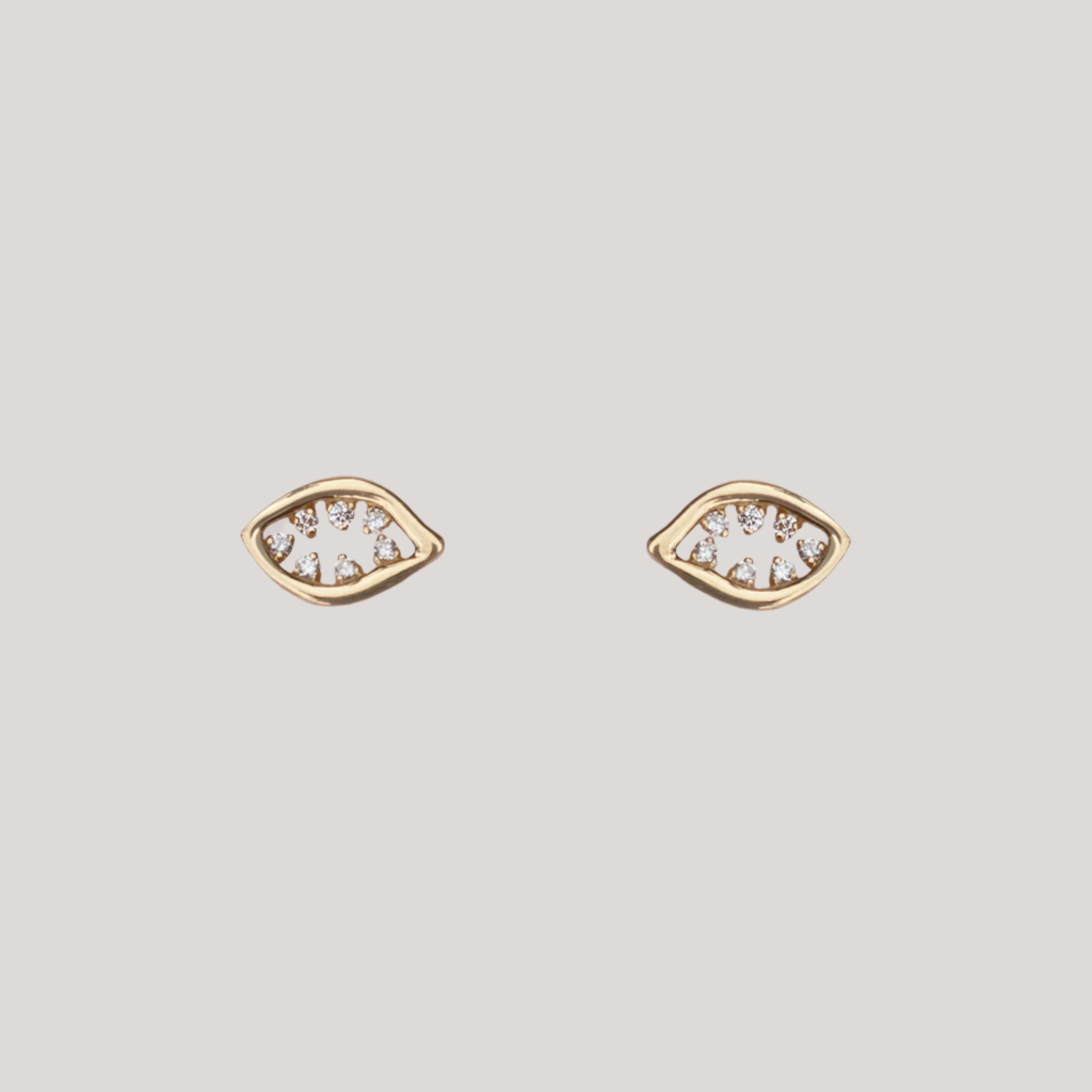 evil eye earrings gold