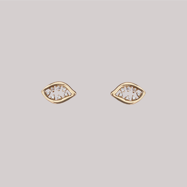 evil eye earrings gold