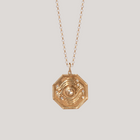 gold talisman charm with diamond
