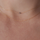 black diamond gold necklace