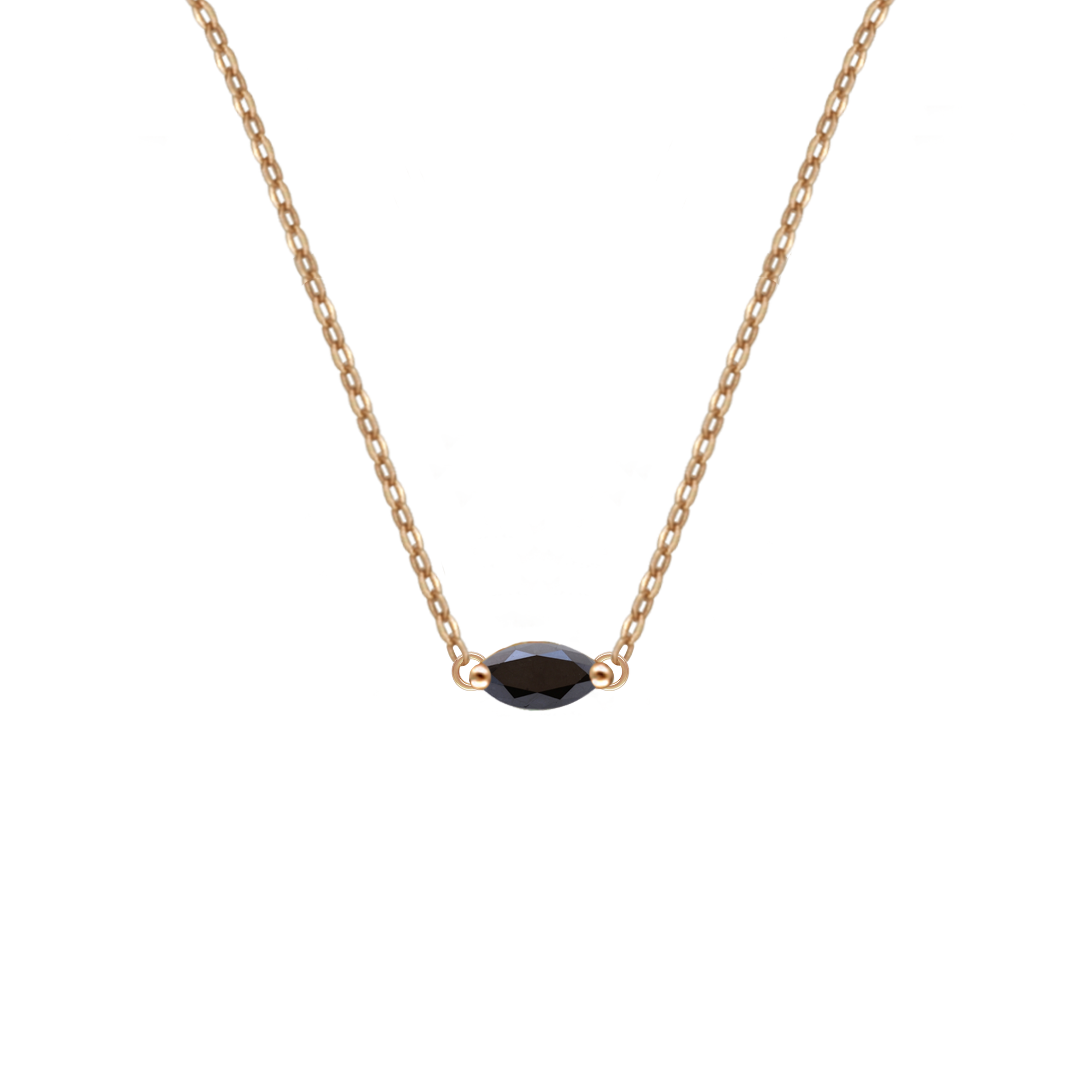 black diamond gold necklace