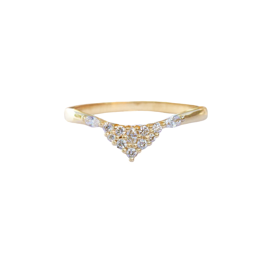 Tanishq 18KT Yellow And White Gold Finger Ring 502617FASRAA00 at Rs 25192  in Jaipur