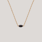 black diamond and gold necklace