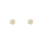 Opal gold earrings
