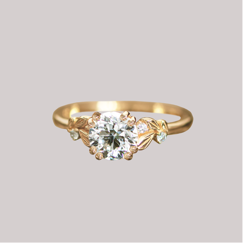 flower engagement ring 