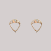 opal earrings in gold