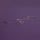 Gold threader earring yellow gold