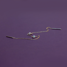 Gold threader earring yellow gold