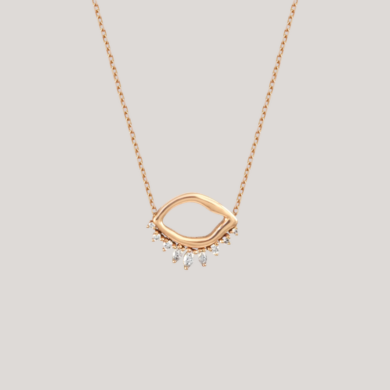 gold evil eye necklace