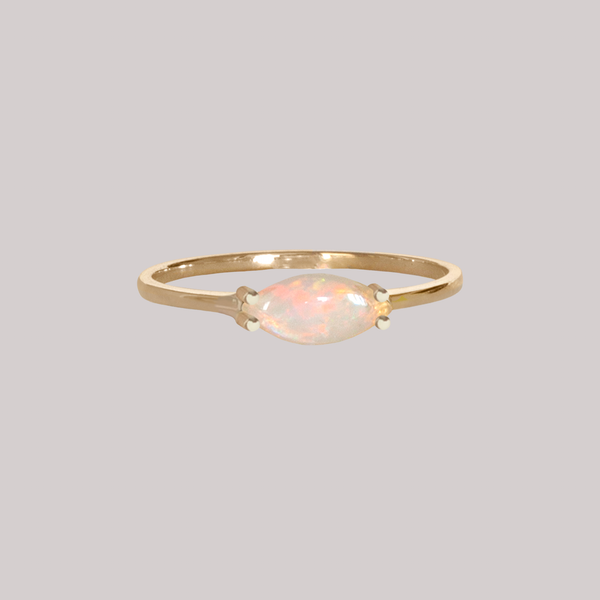 opal gold ring