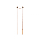 Rose gold threader earring