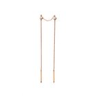 Rose gold threader earring
