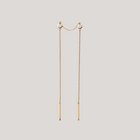 Gold threader earring