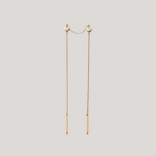 Gold threader earring